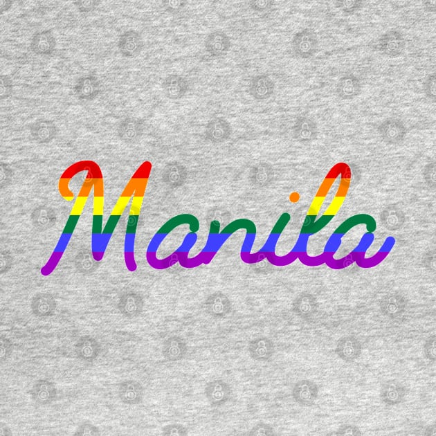 Manila Pride march LGBT Rainbow Flag by Scar